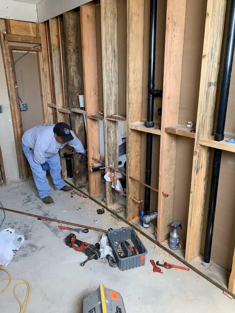 Commercial rough-in plumbing for Gas Line Repair in Warren Woods